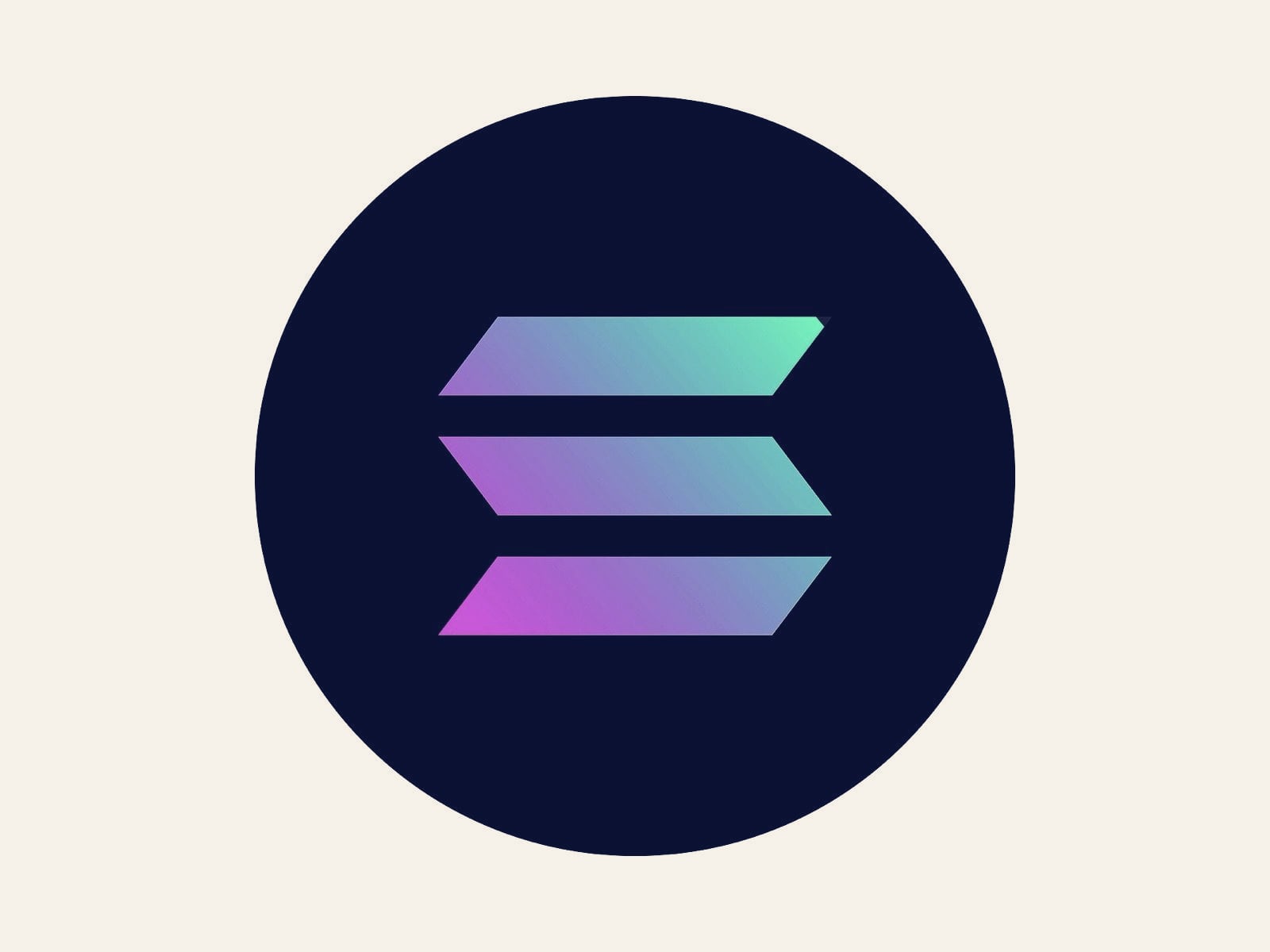A Solana logo, the blockchain Pump.fun runs on. No Commons photograph of the founders exists; this is a context image.